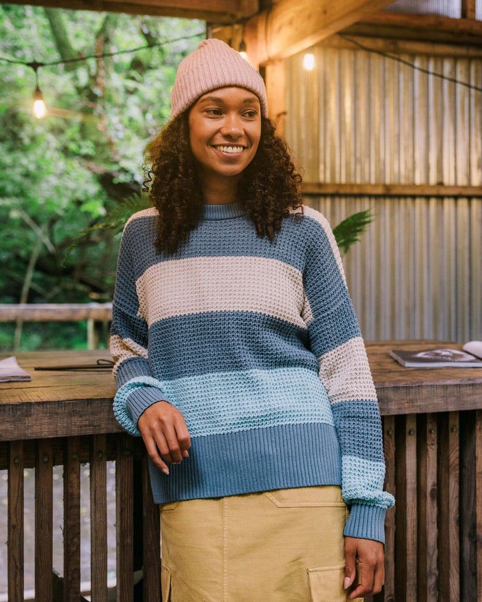 Reflection Stripey Jumper - Stormy Blue/Retro Blue
